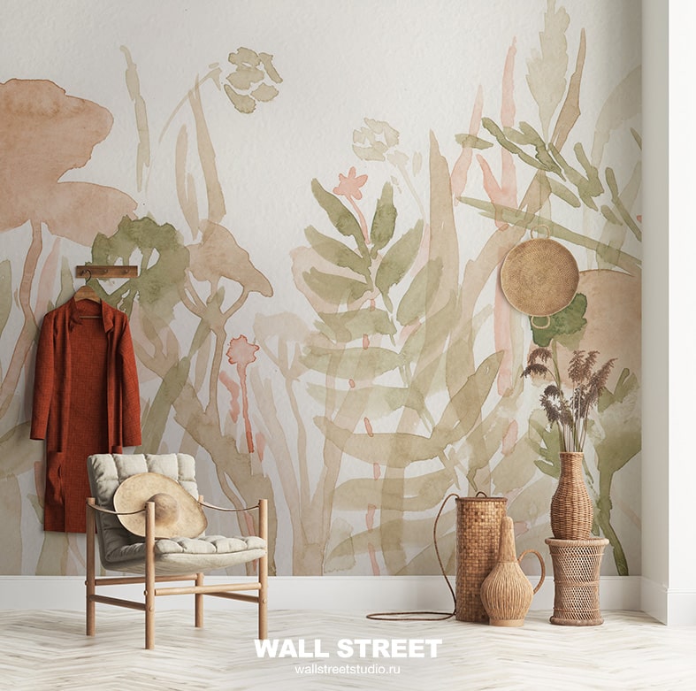 Необычные дизайнерские обои ОБОИ Watercolor-21: 5 от WALL STREET