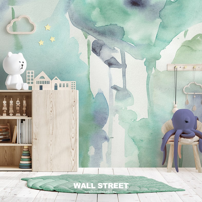 Необычные дизайнерские обои ОБОИ Watercolor-21: 10 от WALL STREET