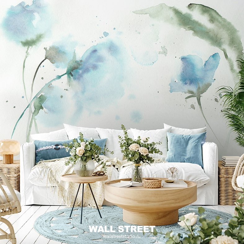 Необычные дизайнерские обои ОБОИ Watercolor-21: 28 от WALL STREET